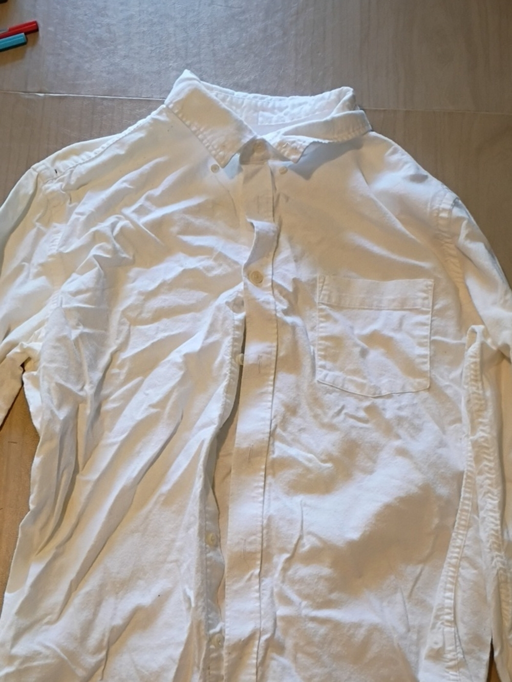 Goodfellow & Co White Cotton Button-Down Shirt